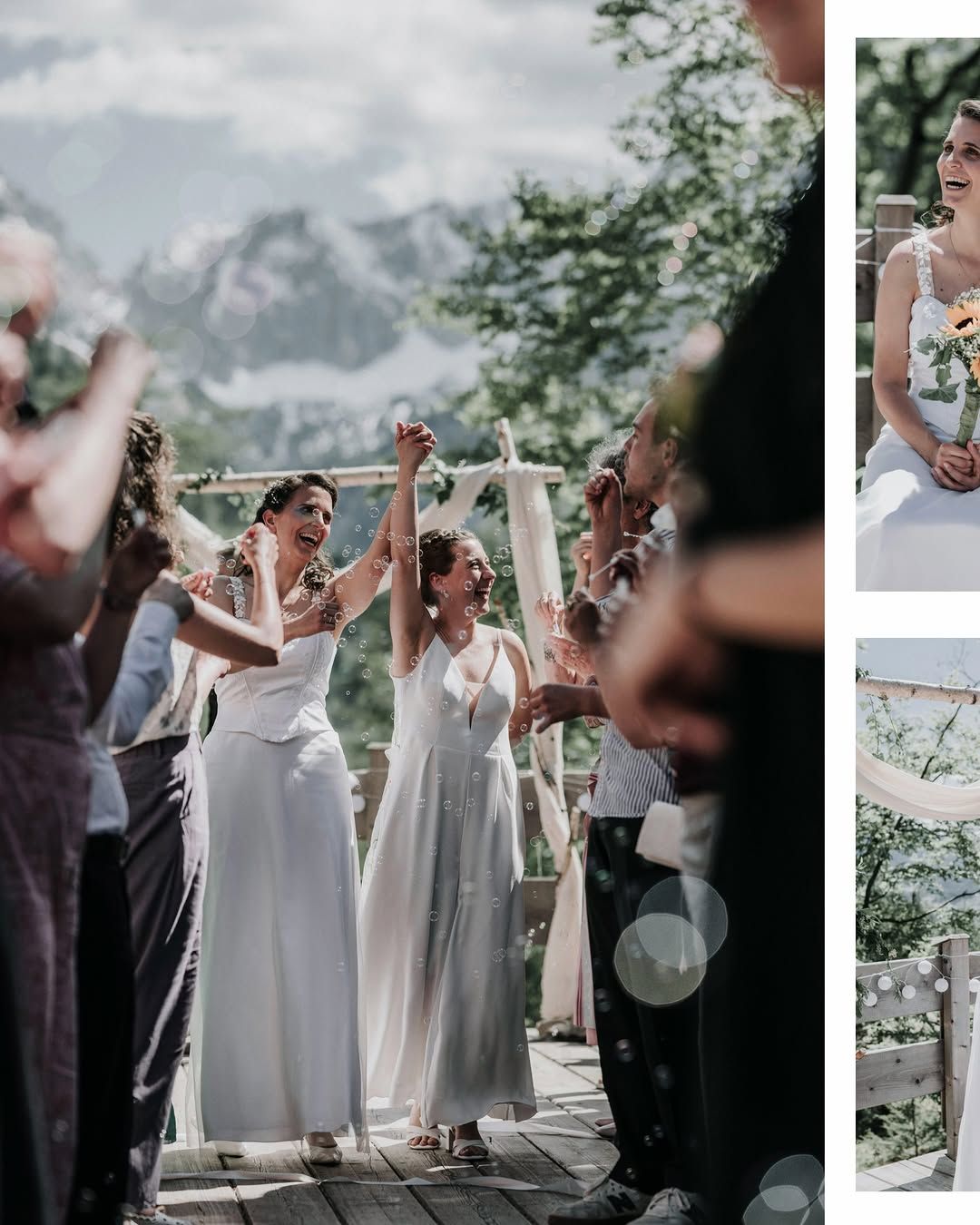 🏳️‍🌈 Love is love. And it looks exactly like this. 🏳️‍🌈 M & J said yes to each other, to the mountains, to a day tha...